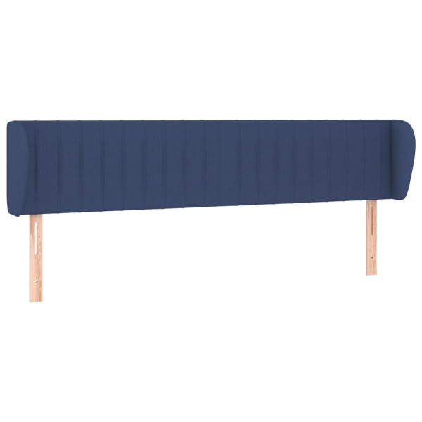 Cabecero de tela azul 183x23x78/88 cm M 2