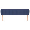 Cabecero de tela azul 183x23x78/88 cm 3