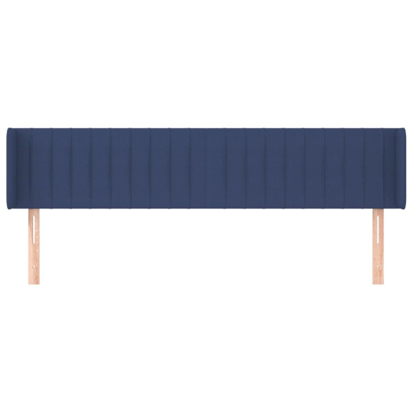 Cabecero de tela azul 183x16x78/88 cm M 3