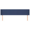 Cabeceira de cama c/ abas tecido 183x16x78/88 cm azul 3
