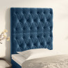 Cabeceros 2 unidades de terciopelo azul oscuro 80x7x78/88 cm 1