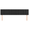 Cabeceros 2 unidades de terciopelo negro 100x5x78/88 cm 3