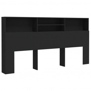 Armário de cabeceira 200x19x103.5 cm preto H
