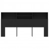 Armário de cabeceira 200x19x103.5 cm preto 3