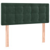 Cabecero con LED de terciopelo verde oscuro 80x5x78/88 cm 4