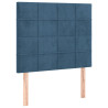 Cabeceira de cama 2 pcs veludo 80x5x78/88 cm azul-escuro 2