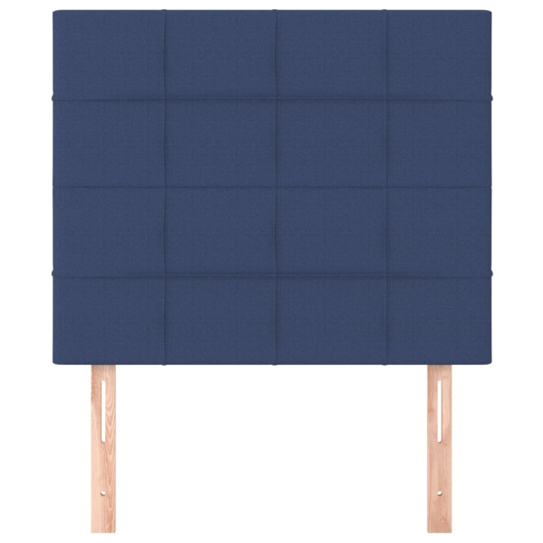 Cabeceros 2 unidades de tela azul 100x5x78/88 cm M 3