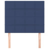 Cabeceira de cama 2 pcs tecido 100x5x78/88 cm azul 3