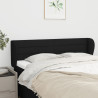 Cabeceira de cama c/ abas tecido 147x23x78/88 cm preto 1