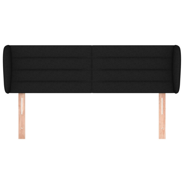 Cabecero de tela negro 147x23x78/88 cm M 3