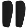 Cabeceira de cama c/ abas tecido 147x23x78/88 cm preto 4