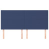 Cabeceros 4 unidades de tela azul 90x5x78/88 cm 3
