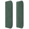 Cabecero de terciopelo verde oscuro 163x16x78/88 cm 4