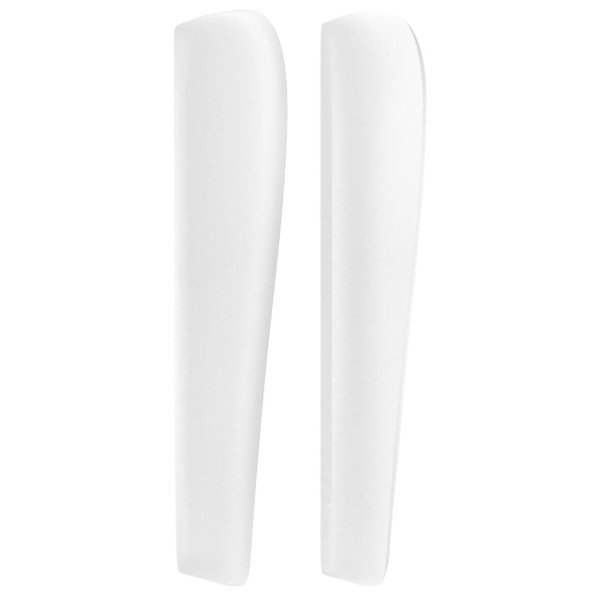 Cabeceira cama c/ abas couro artificial 93x23x118/128 cm branco M 4
