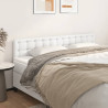 Cabeceros 2 unidades de cuero sintético blanco 90x5x78/88 cm 1