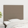 Cabeceros 2 unidades de tela gris taupe 90x5x78/88 cm 1