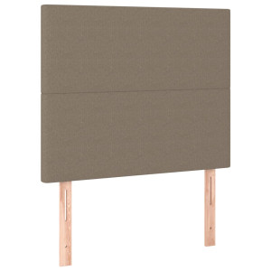 Cabeceros 2 unidades de tela gris taupe 90x5x78/88 cm H