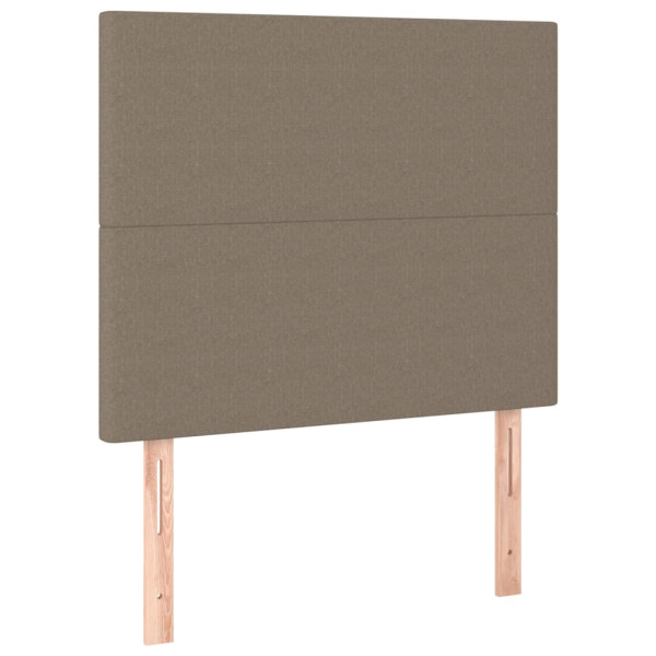 Cabeceros 2 unidades de tela gris taupe 90x5x78/88 cm M 2