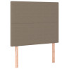 Cabeceros 2 unidades de tela gris taupe 90x5x78/88 cm 2
