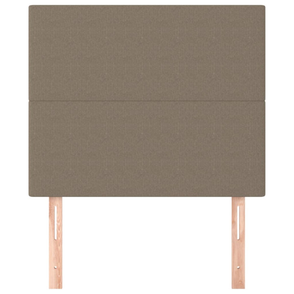 Cabeceira cama 2 pcs tecido 90x5x78/88 cm cinzento-acastanhado M 3