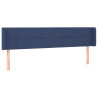 Cabecero de tela azul 183x16x78/88 cm 2