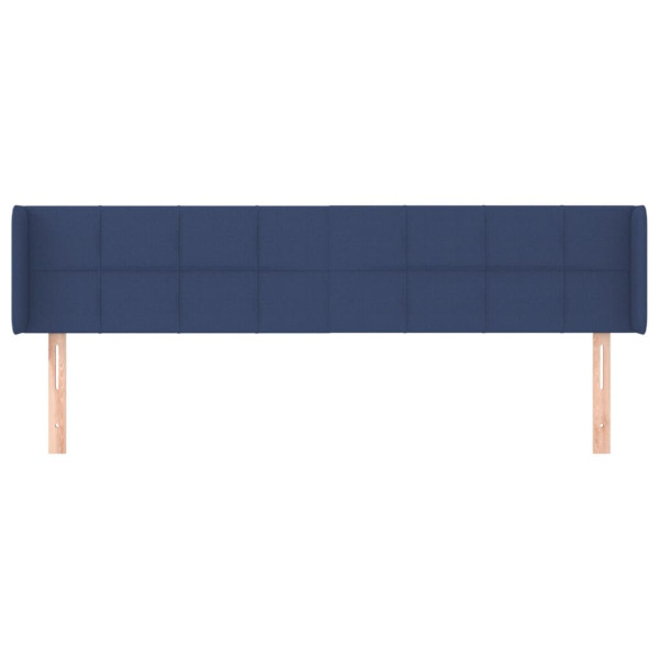 Cabecero de tela azul 183x16x78/88 cm M 3