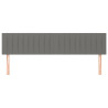 Cabeceira de cama 2 pcs tecido 90x5x78/88 cm cinzento-escuro 3