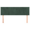 Cabeceros 2 unidades terciopelo verde oscuro 72x5x78/88 cm 3