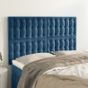 Cabeceira de cama 4 pcs veludo 72x5x78/88 cm azul-escuro 1