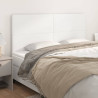 Cabeceros 4 unidades de cuero sintético blanco 80x5x78/88 cm 1