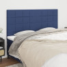 Cabeceros 4 unidades de tela azul 100x5x78/88 cm 1