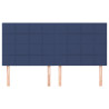 Cabeceros 4 unidades de tela azul 100x5x78/88 cm 3