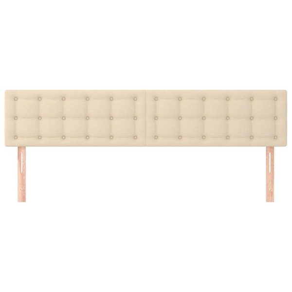 Cabeceros 2 unidades de tela color crema 80x5x78/88 cm M 3