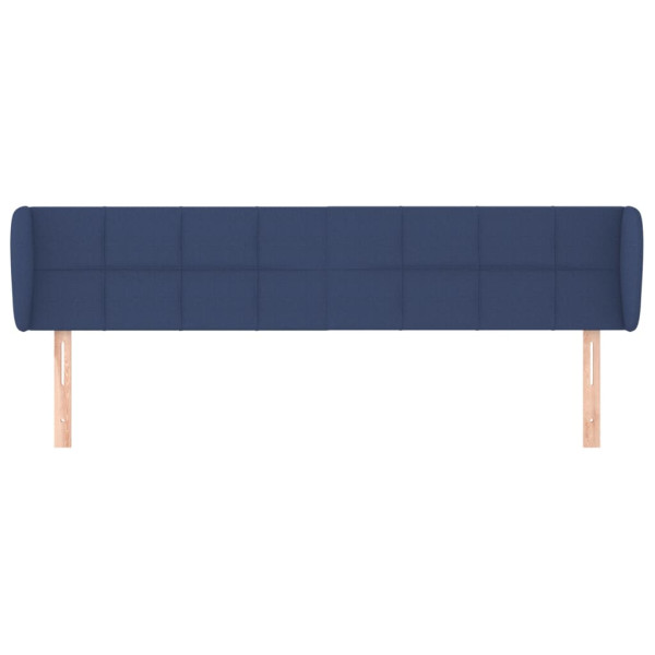 Cabecero de tela azul 203x23x78/88 cm M 3