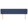 Cabecero de tela azul 203x23x78/88 cm 3