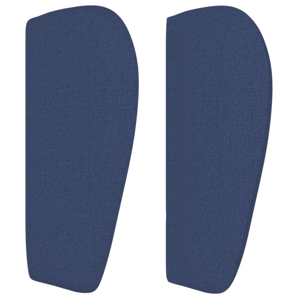 Cabecero de tela azul 203x23x78/88 cm M 4