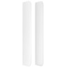 Cabeceira cama c/ abas couro artificial 83x16x118/12 cm branco 4