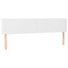 Cabeceros 2 unidades de cuero sintético blanco 80x5x78/88 cm 2