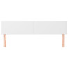 Cabeceira de cama 2 pcs couro artificial 80x5x78/88 cm branco 3