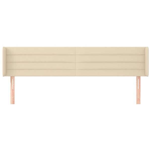 Cabecero de tela color crema 183x16x78/88 cm M 3