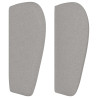 Cabecero de tela gris claro 183x23x78/88 cm 4