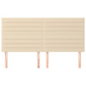 Cabeceros 4 unidades de tela color crema 90x5x78/88 cm 3