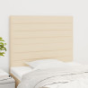 Cabeceros 2 unidades de tela color crema 90x5x78/88 cm 1