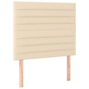 Cabeceros 2 unidades de tela color crema 90x5x78/88 cm H