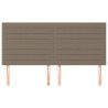 Cabeceros 4 unidades de tela gris taupe 90x5x78/88 cm 3
