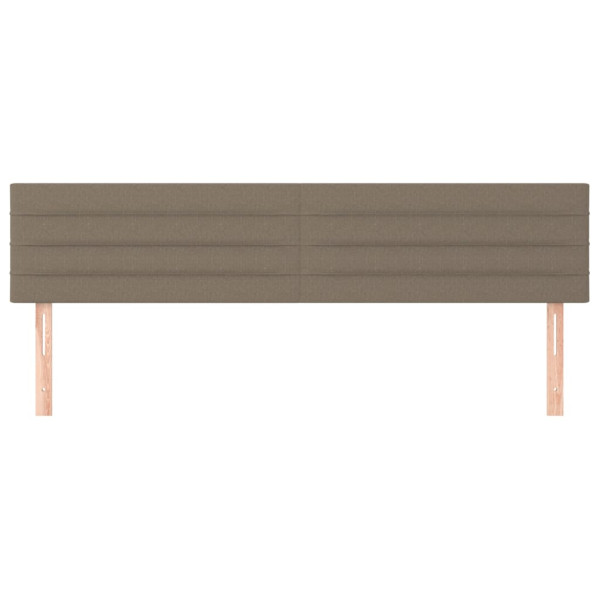 Cabeceros 2 unidades de tela gris taupe 90x5x78/88 cm M 3