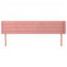 Cabecero de terciopelo rosa 183x16x78/88 cm 3
