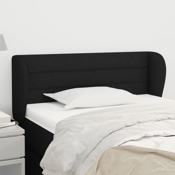 Cabecero de tela negro 103x23x78/88 cm D