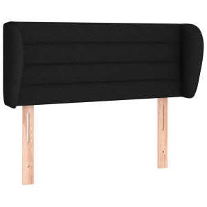 Cabecero de tela negro 103x23x78/88 cm H