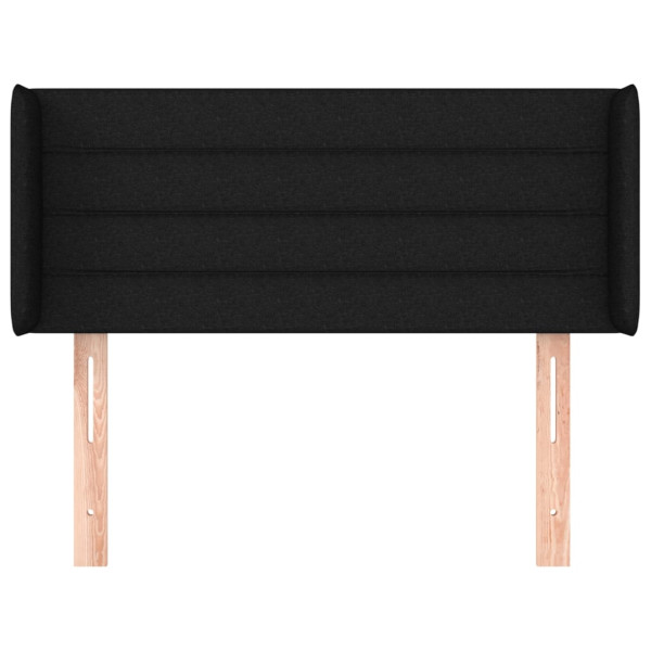 Cabecero de tela negro 103x16x78/88 cm M 3